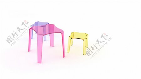 可爱的透明儿童椅子jpg素材