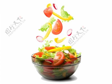 西餐蔬菜沙拉png元素