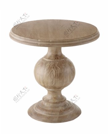 木质圆形餐桌