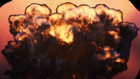 火灾爆炸冲击效果图PNG元素
