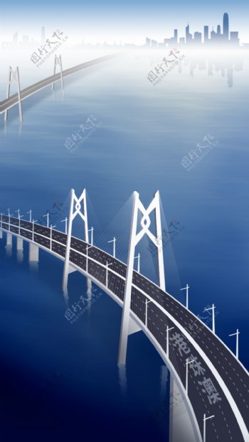 港珠澳大桥矢量文件