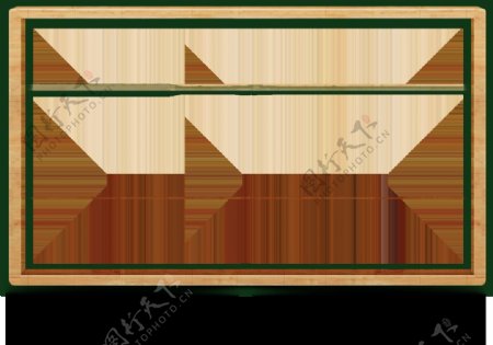 木质边框画板png元素