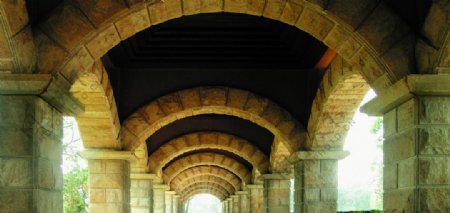 拱门走廊石材欧式
