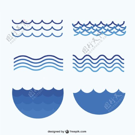蓝色海浪图标
