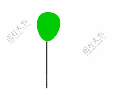 摇摆的气球绿