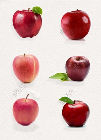 新鲜红苹果免抠图片素材