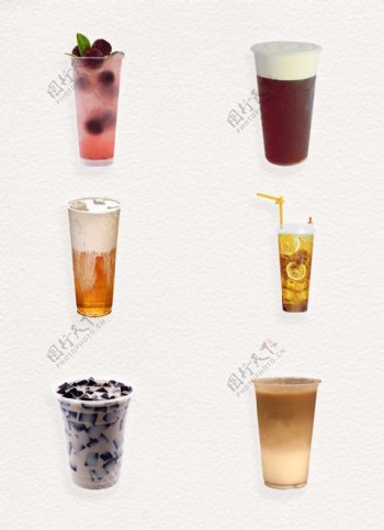 夏季冰饮奶茶产品实物
