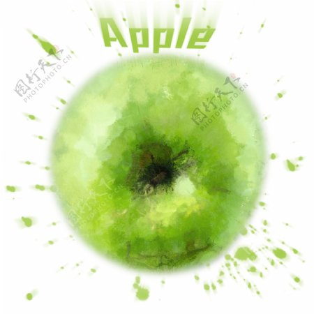六种手绘苹果原创商用元素