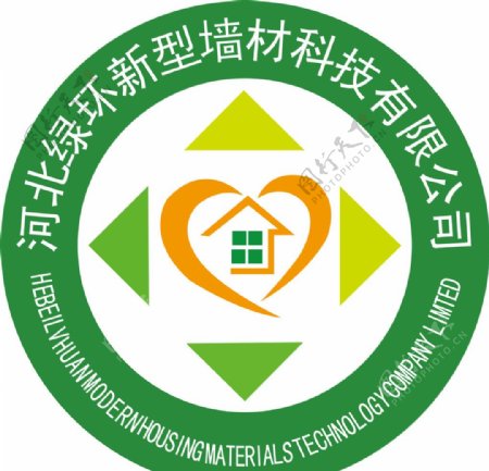 河北绿环新型墙材logo