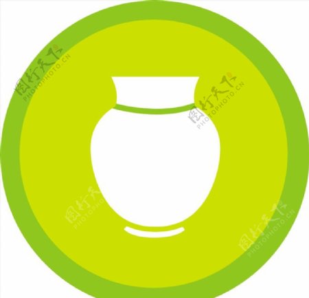 绿色圆形图标