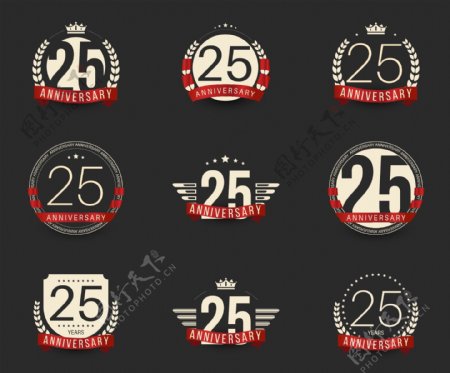 25周年庆典徽章