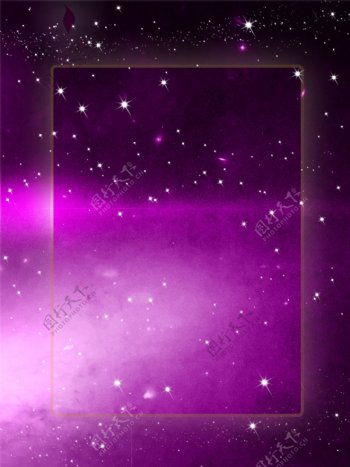 渐变紫色星空星河简约风格质感梦幻原创背景