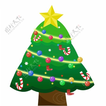 手绘创意圣诞树设计