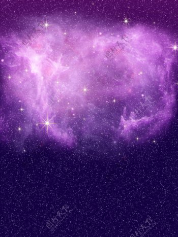 紫色浪漫星空宇宙太空背景