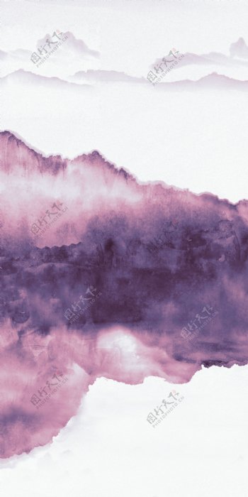 新中式水墨国画抽象山水背景图