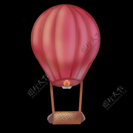 旅游红色的热气球