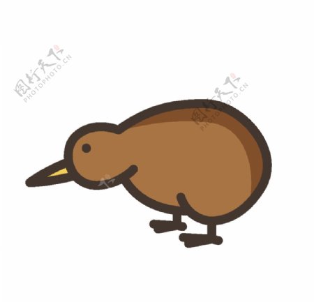 可爱卡通小鸟动物AI文件