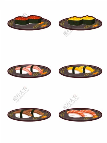 日式寿司食物套图可商用