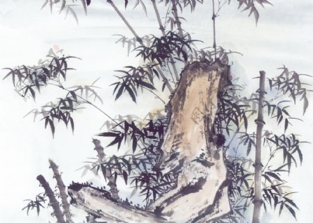 竹国画
