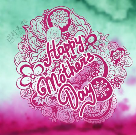 母亲节快乐海报或卡片设计