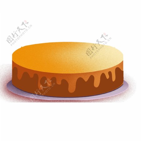 卡通手绘一个蛋糕胚设计