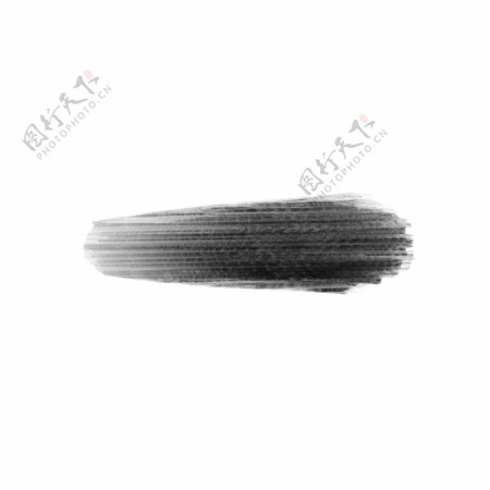 黑色中国毛笔透明顺滑笔刷