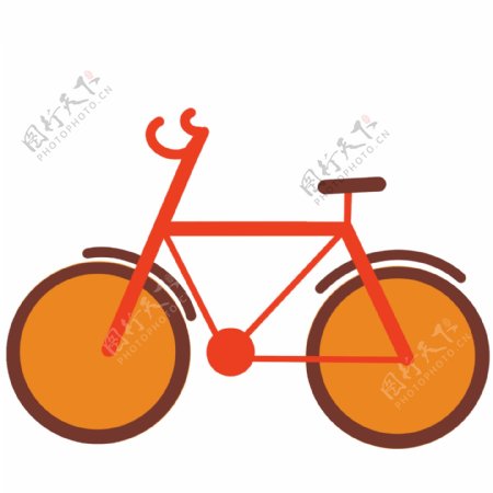 交通工具自行车插画
