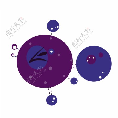 蓝色细菌病毒插图