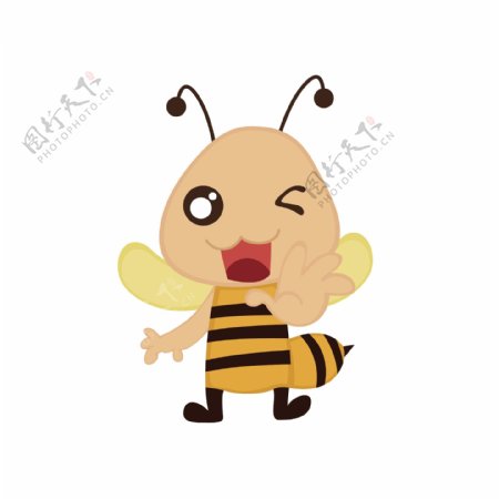 卡通的蜜蜂矢量素材