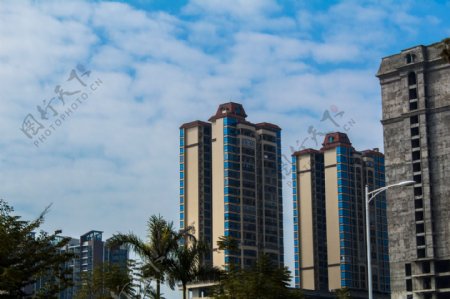 城市的高楼建筑商业摄影