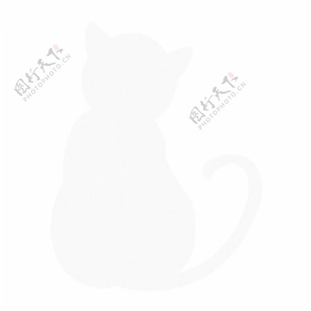 可爱猫咪卡通透明素材