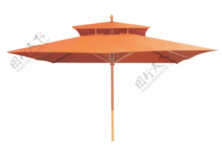 棕色沙滩遮阳伞