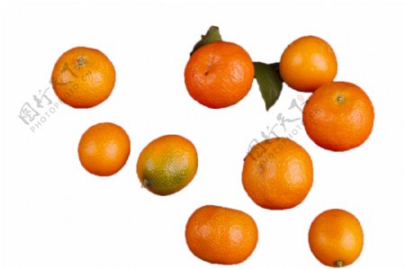 一堆新鲜美味的橘子