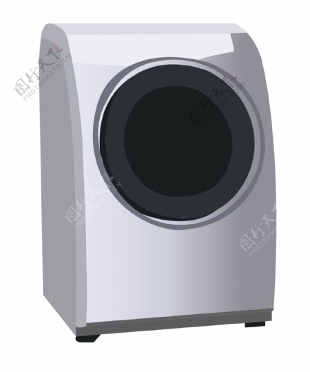 家用电器洗衣机插画