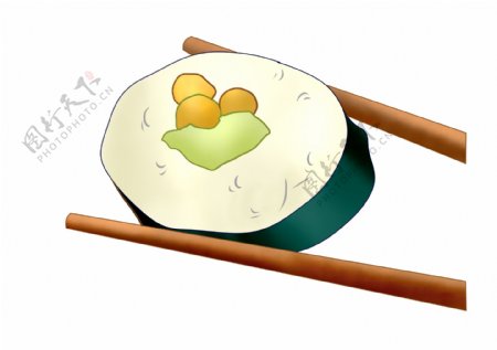 日本寿司装饰插画