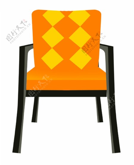 沙发海绵垫的椅子插画