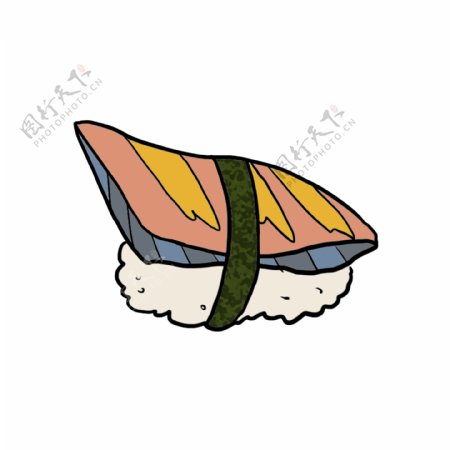 卡通海苔寿司插画