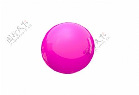 紫色的立体圆球