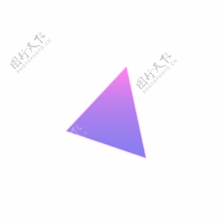 紫红色渐变三角形