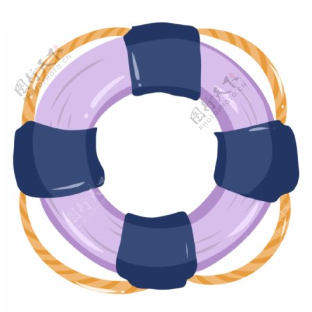 紫色圆形游泳圈