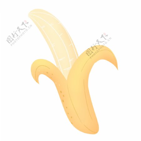 黄色小清新夏季水果香蕉