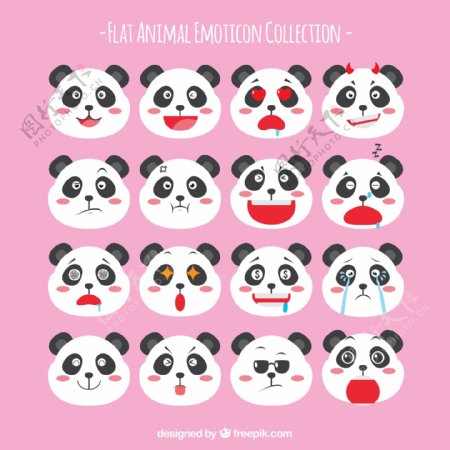 16款可爱熊猫表情头像