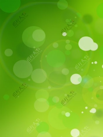圆点光斑的绿色主图背景