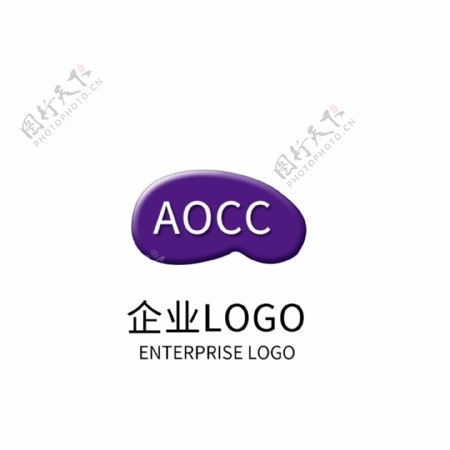 紫色渐变公司LOGO设计企业标志