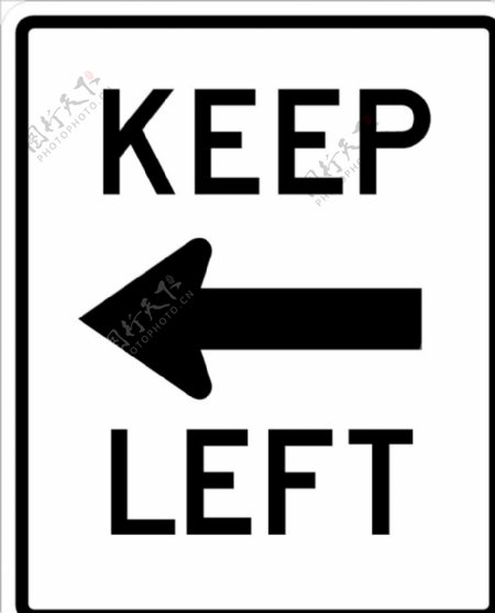 外国交通图标靠左行驶图标
