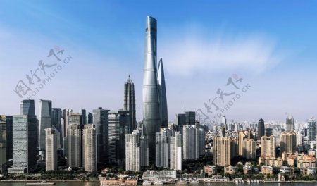 上海中心大厦建筑背景