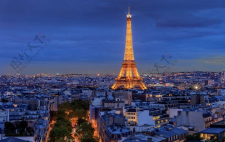 巴黎夜景摄影