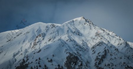 雄伟的雪山