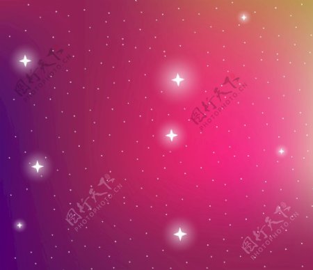 紫色形状的星系背景