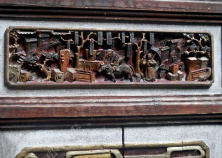 宏村古建筑雕花板